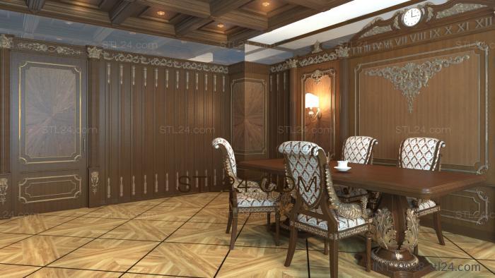 Интерьеры (INT_0018) 3D модель для ЧПУ станка